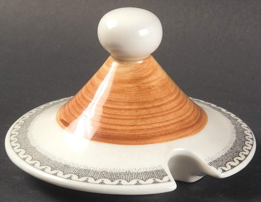 Burgund Lid for Sugar Bowl by Goebel-1