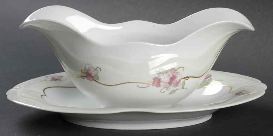 Coletta Gravy Boat with Attached Underplate by Goebel-1
