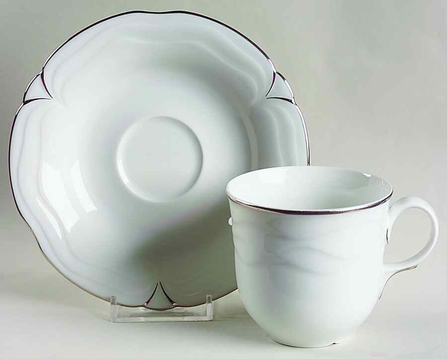 Escorial Flat Cup & Saucer Set by Goebel-1
