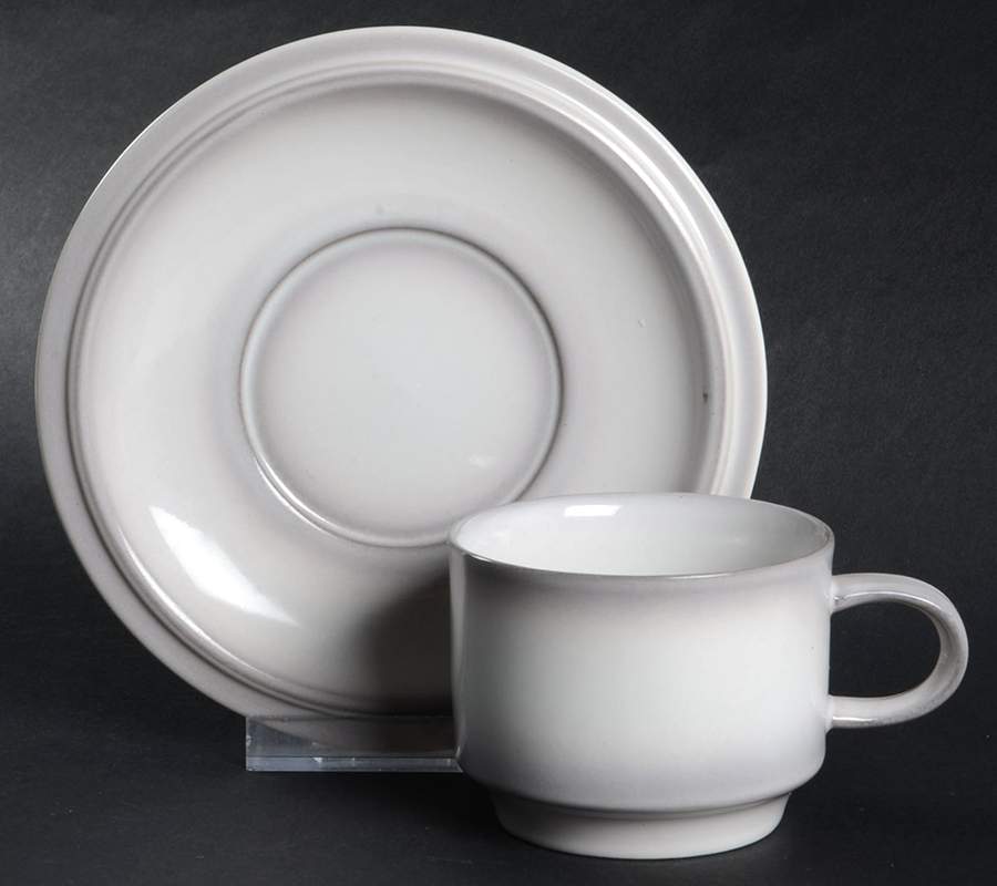 Lorraine Flat Demitasse Cup & Saucer Set by Goebel-1