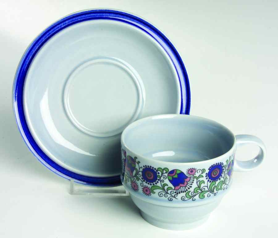 Mazurka Flat Cup & Saucer Set by Goebel-1