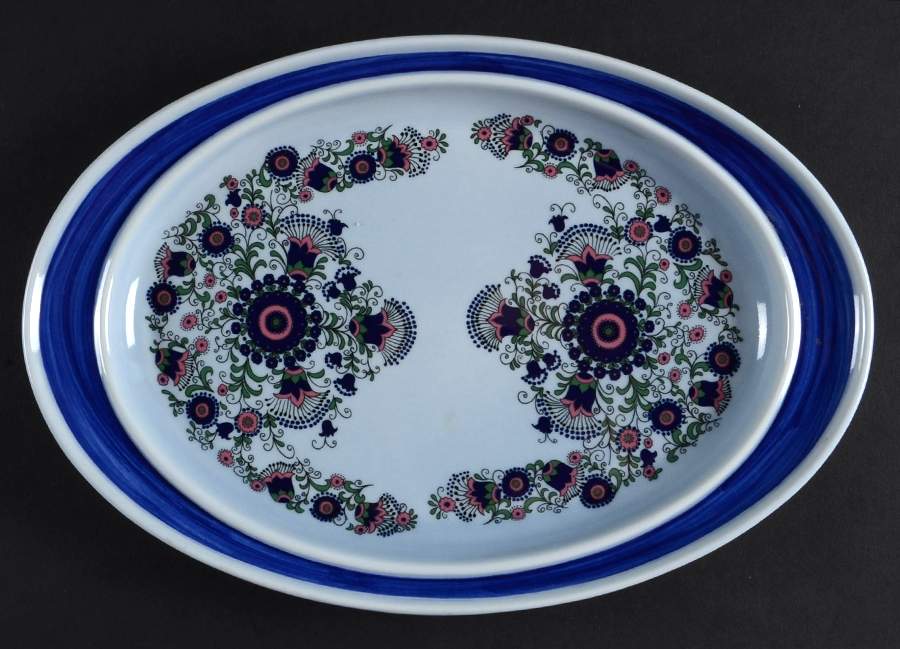 Mazurka 13" Oval Serving Platter by Goebel-1