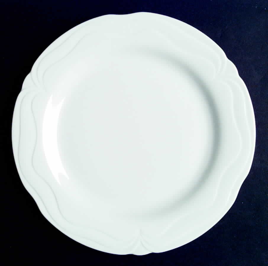 Plaza White Dinner Plate by Goebel-1
