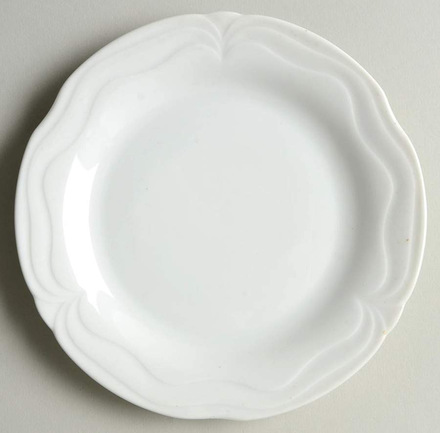 Plaza White Bread & Butter Plate by Goebel-1