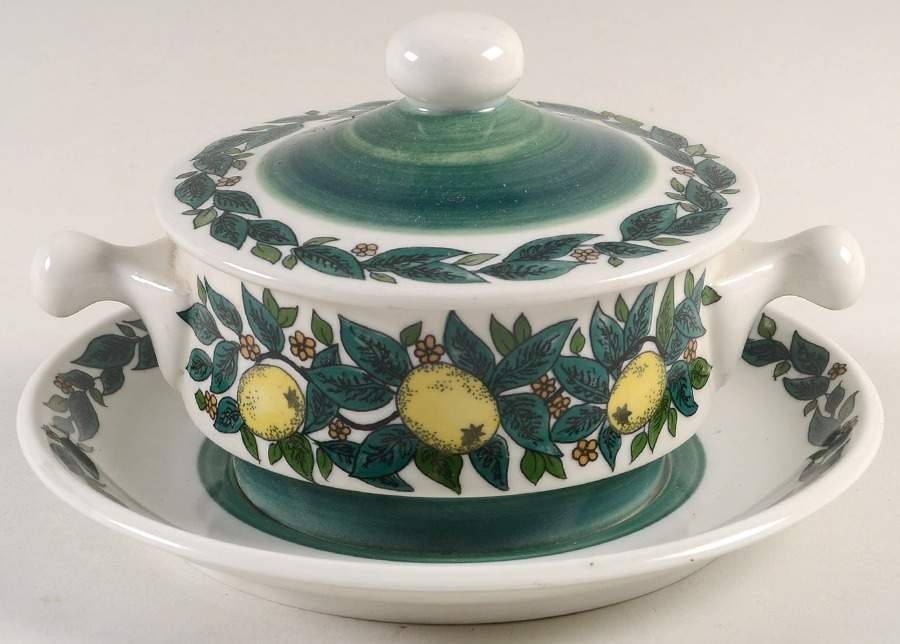 Savoy Flat Cream Soup Bowl & Saucer Set by Goebel-1
