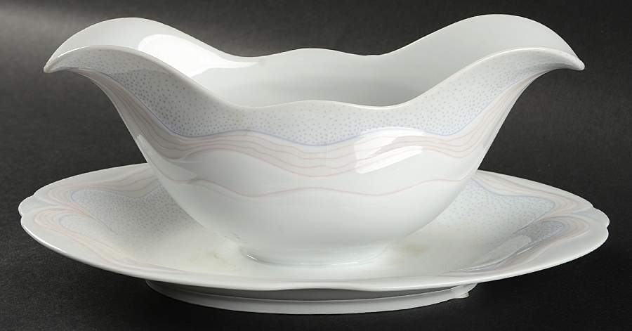 Toledo Gravy Boat with Attached Underplate by Goebel-1