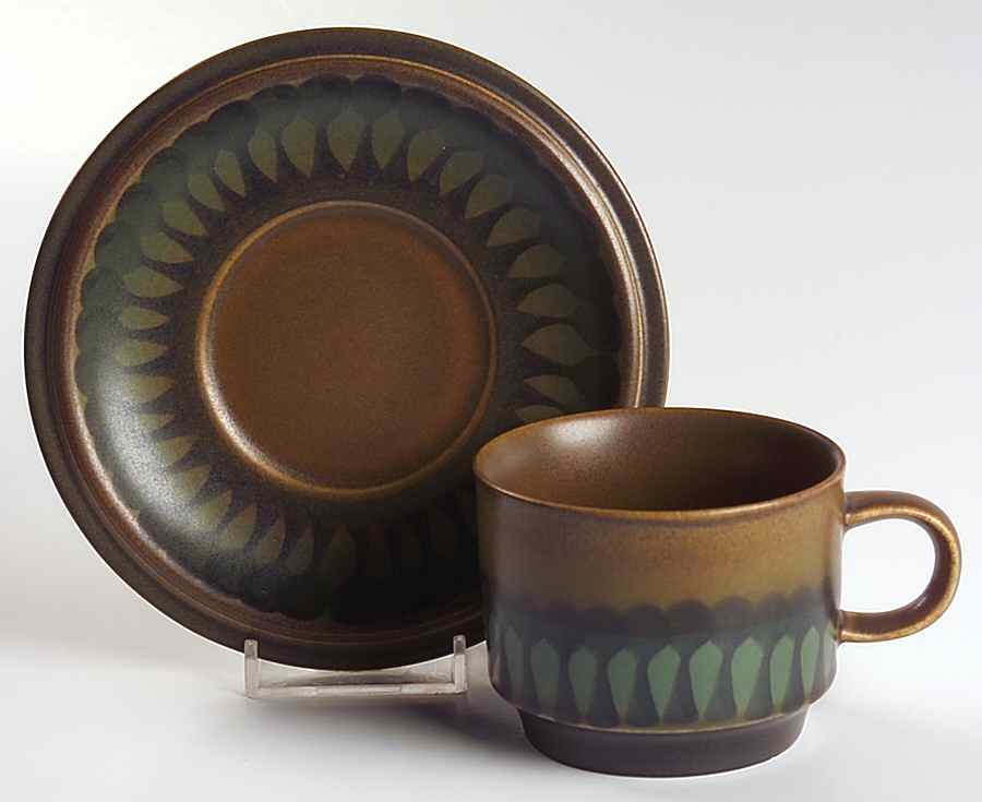 Wallis Flat Cup & Saucer Set by Goebel-1
