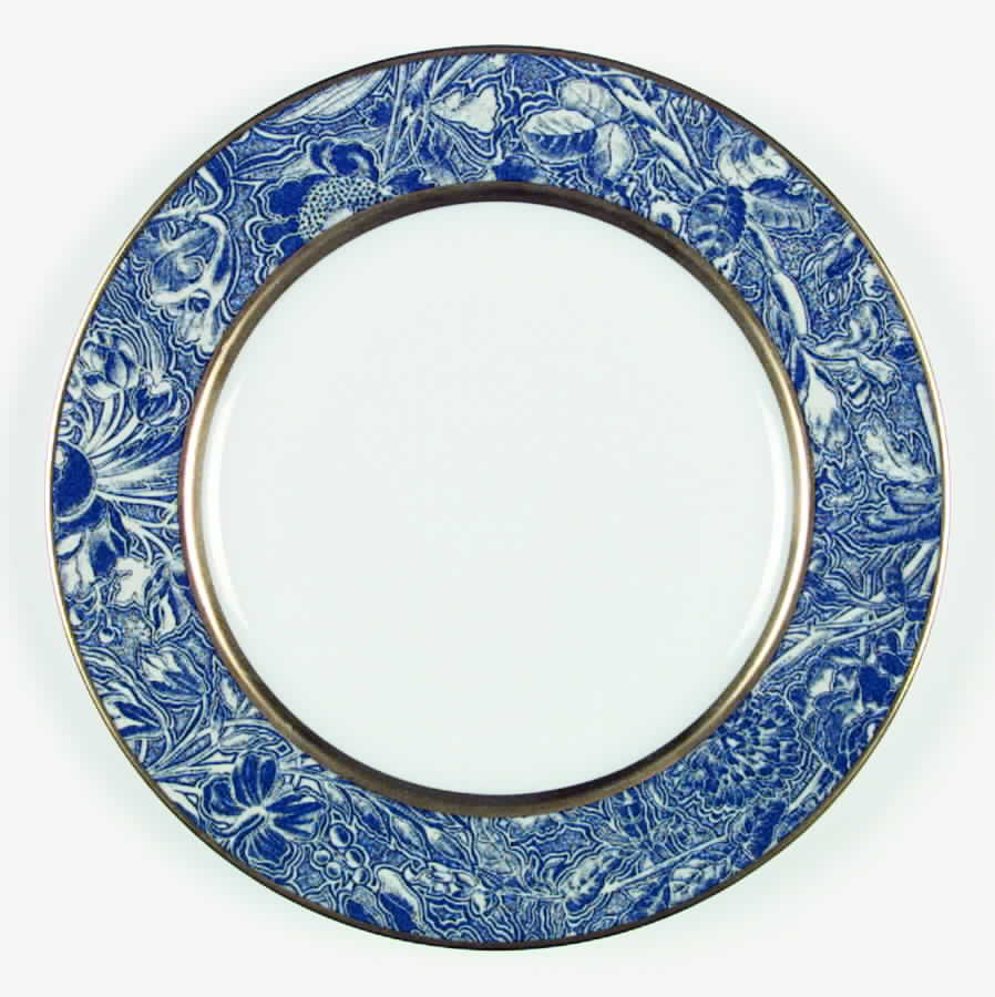 Christine Blue Dinner Plate by Bill Goldsmith-1