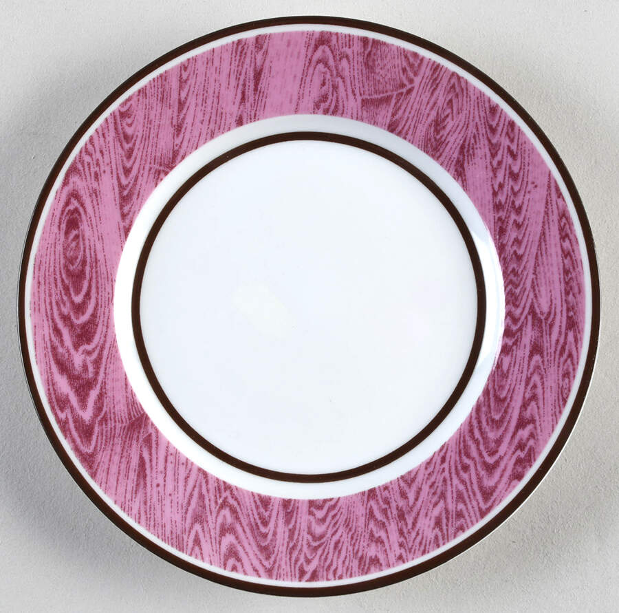Faux Bois Purple Bread & Butter Plate by Bill Goldsmith-1