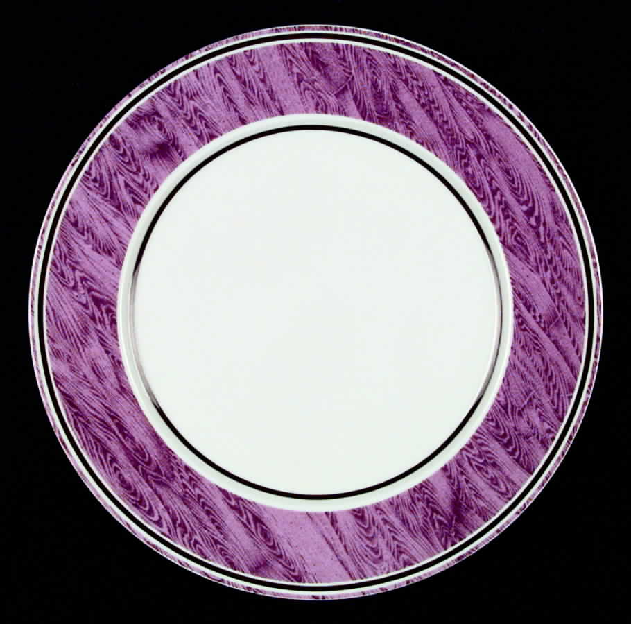 Faux Bois Purple Service Plate (Charger) by Bill Goldsmith-1