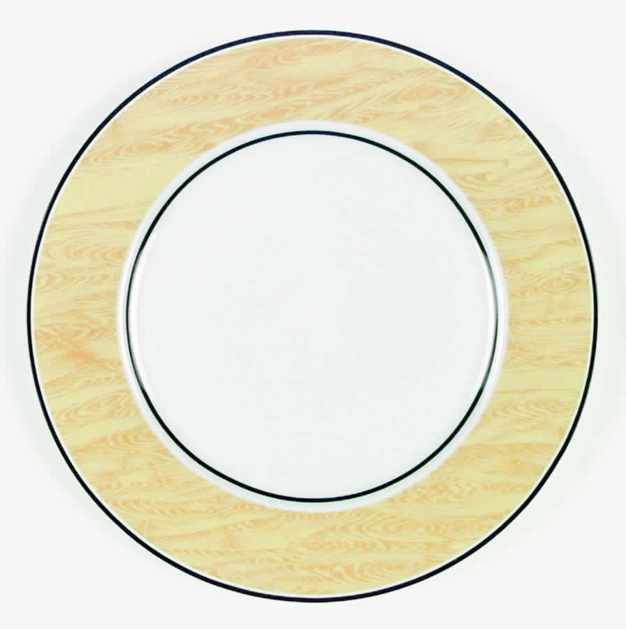 Faux Bois Yellow Dinner Plate by Bill Goldsmith-1