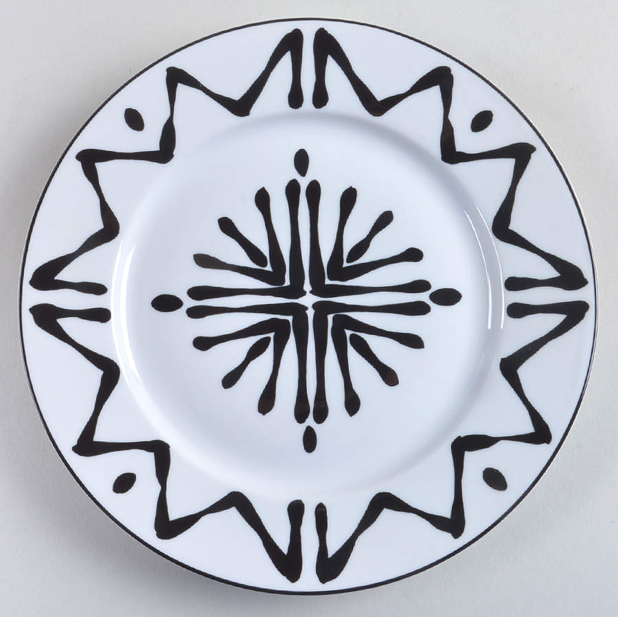 Florida Black Luncheon Plate by Bill Goldsmith-1