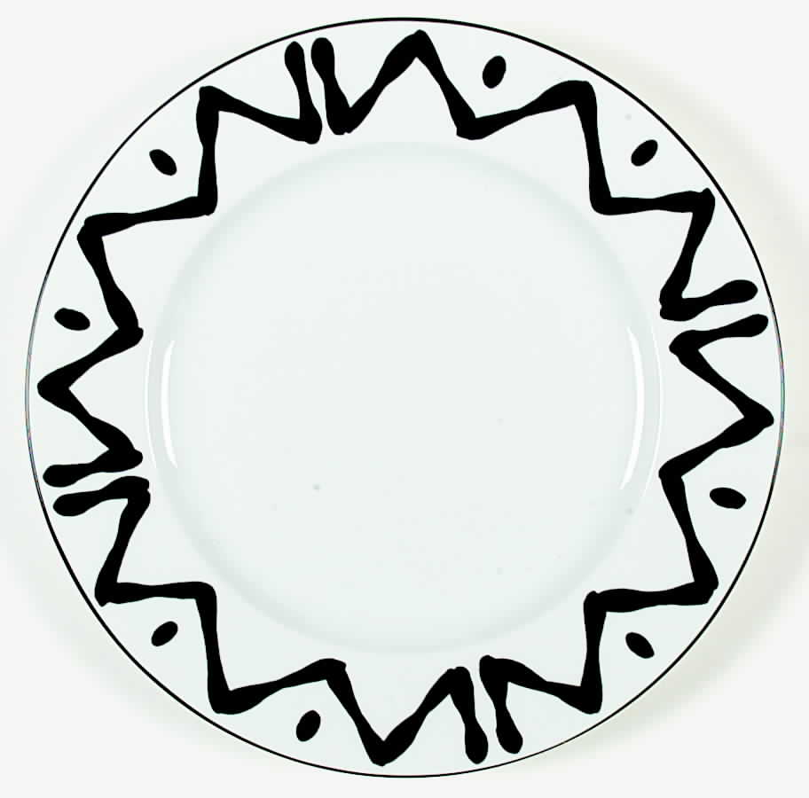 Florida Black Dinner Plate by Bill Goldsmith-1