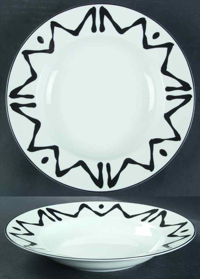 Florida Black Large Rim Soup Bowl by Bill Goldsmith-1