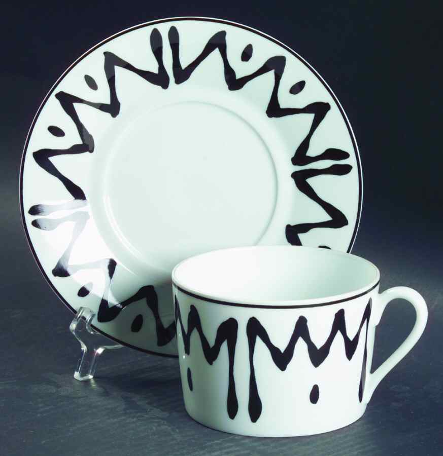 Florida Grey Oversized Cup & Saucer Set by Bill Goldsmith-1