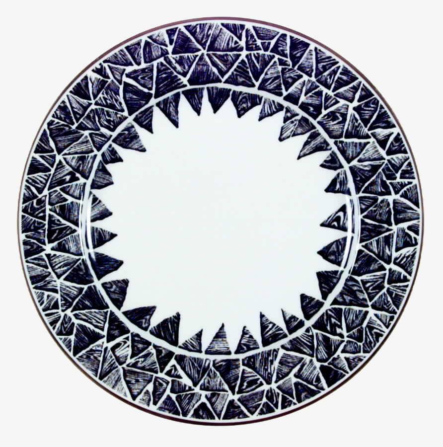 Isidore Black Dinner Plate by Bill Goldsmith-1