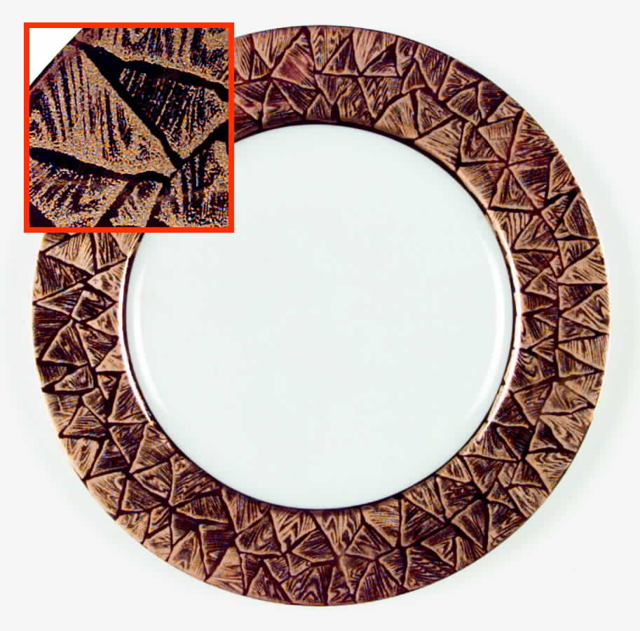 Isidore Gold Dinner Plate by Bill Goldsmith-1