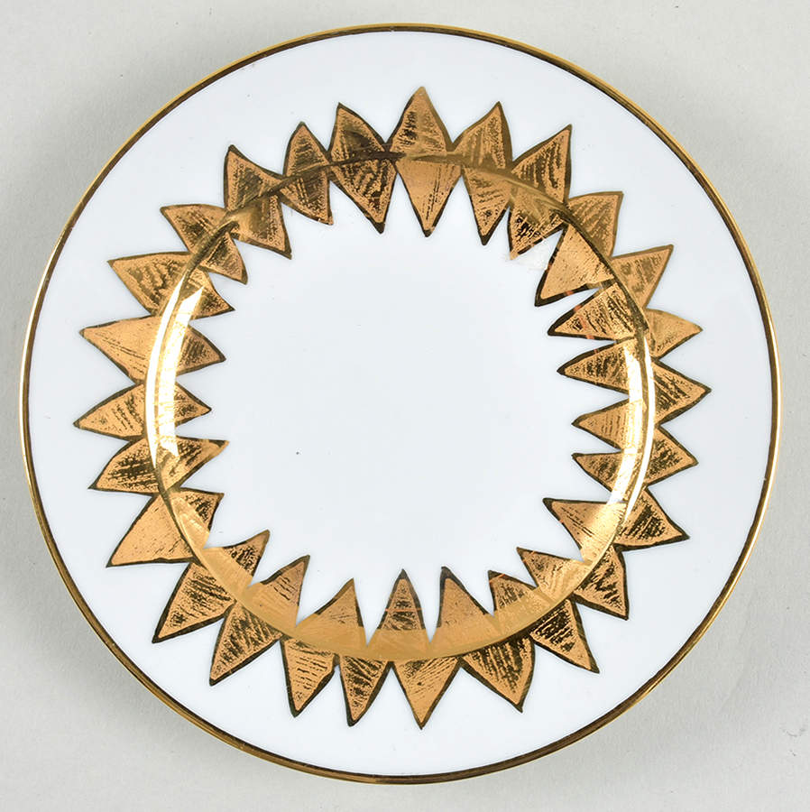Isidore New Gold Bread & Butter Plate by Bill Goldsmith-1