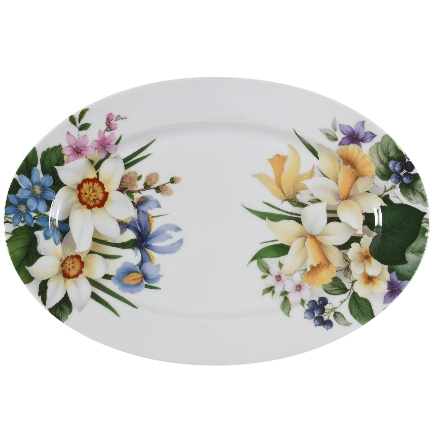 Narcissus 14" Oval Serving Platter by Bill Goldsmith-1