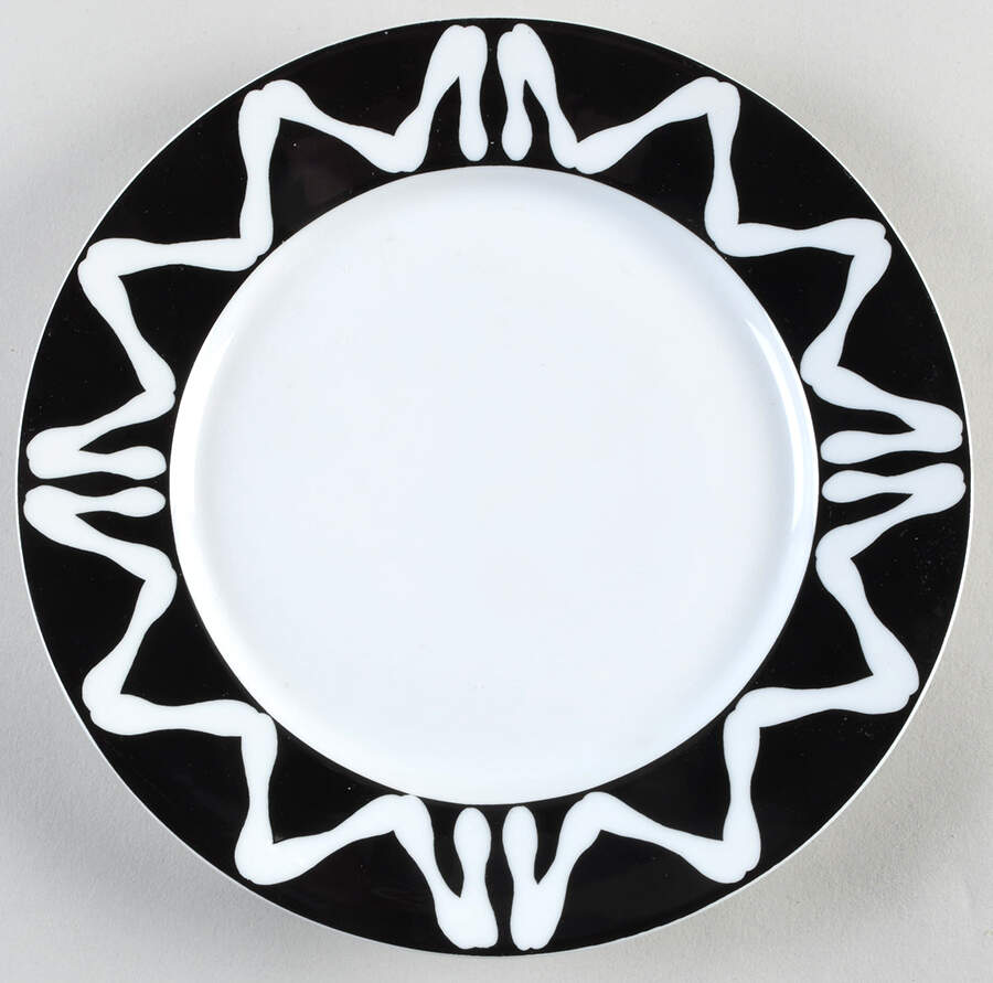 New Florida Black Salad Plate by Bill Goldsmith-1