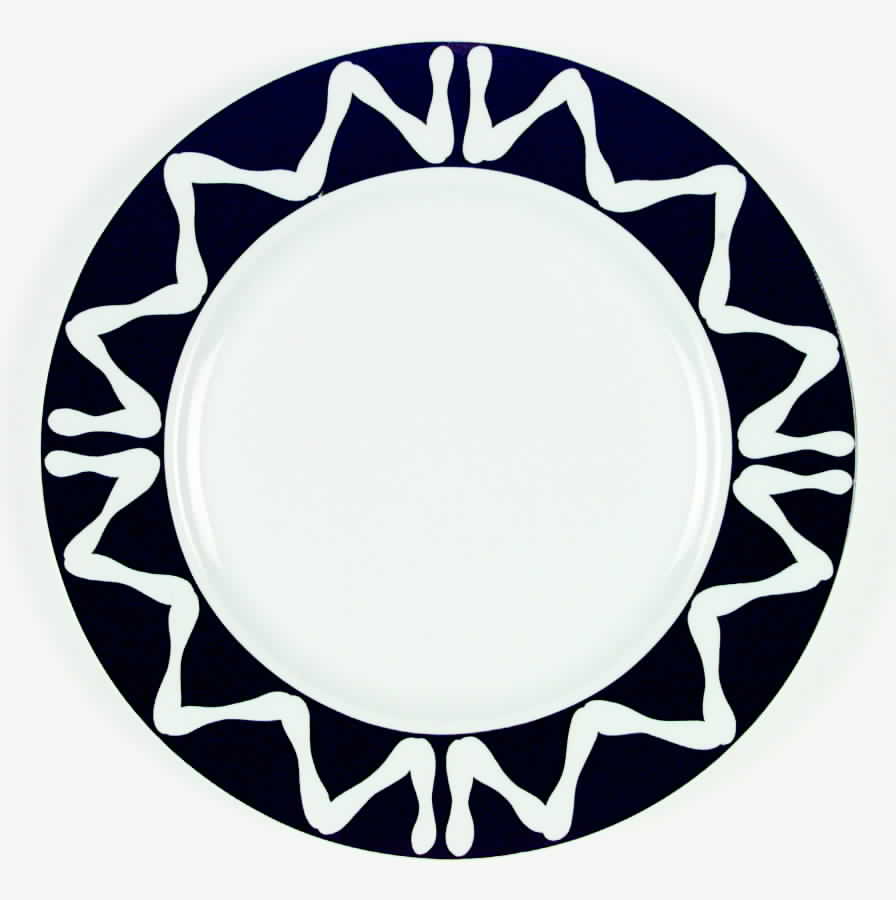 New Florida Black Dinner Plate by Bill Goldsmith-1