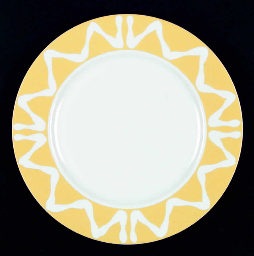 New Florida Yellow Dinner Plate by Bill Goldsmith-1