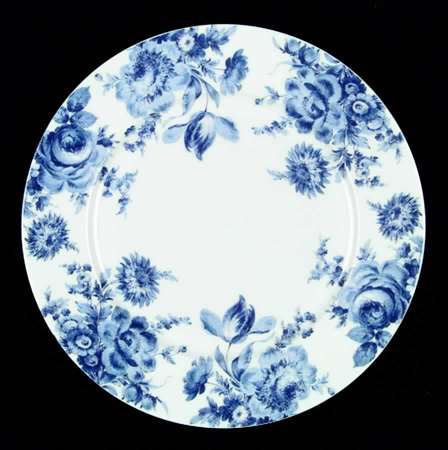 Potpourri Blue Dinner Plate by Bill Goldsmith-1