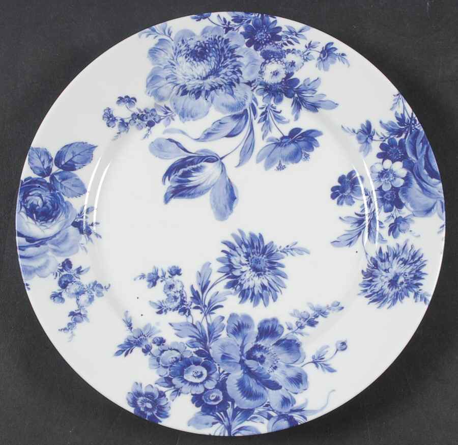 Potpourri Blue Salad Plate by Bill Goldsmith-1
