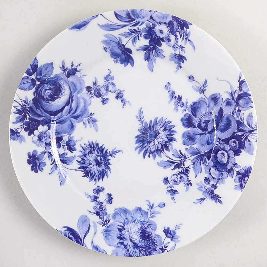 Potpourri Blue Salad Plate by Bill Goldsmith-1