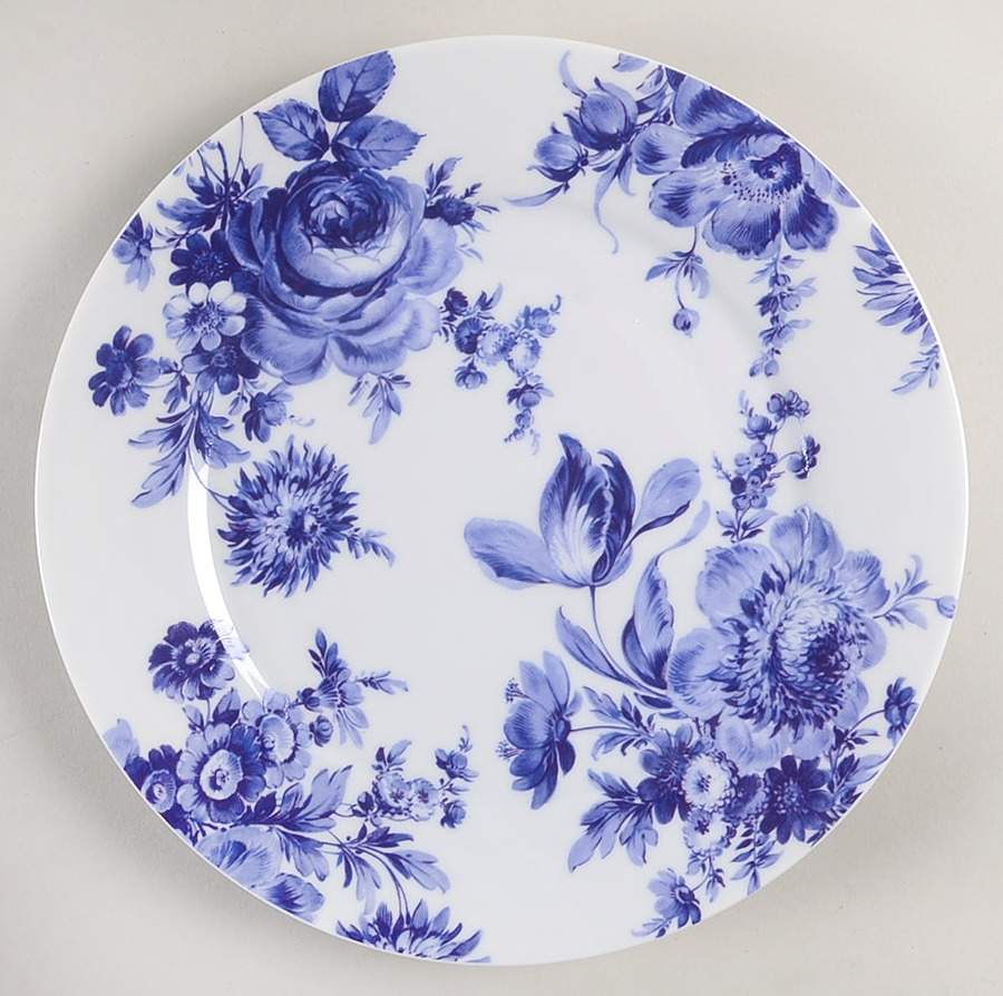 Potpourri Blue Salad Plate by Bill Goldsmith-1