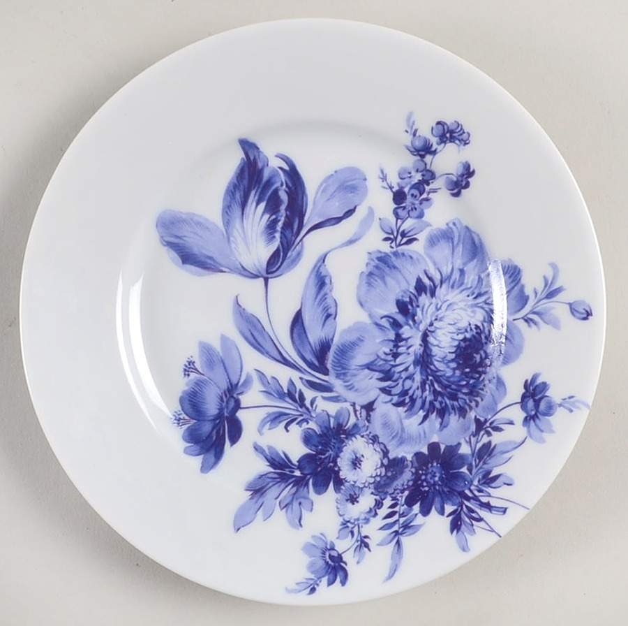 Potpourri Blue Bread & Butter Plate by Bill Goldsmith-1