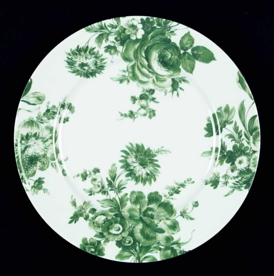 Potpourri Green Dinner Plate by Bill Goldsmith-1