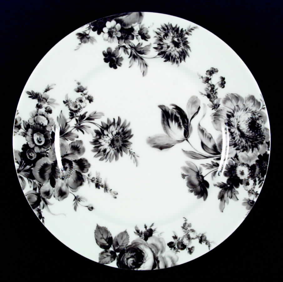 Potpourri Grey Salad Plate by Bill Goldsmith-1