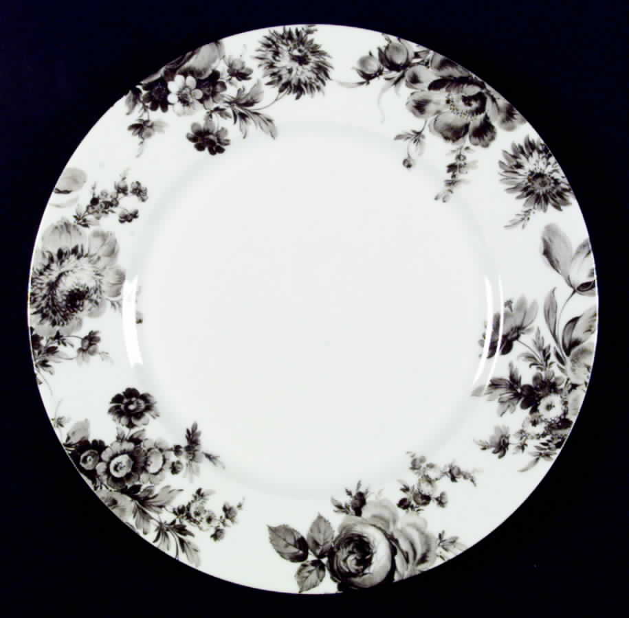 Potpourri Grey Dinner Plate by Bill Goldsmith-1