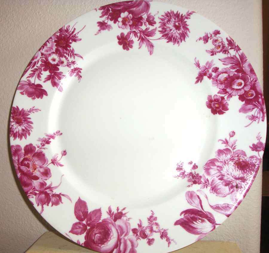 Potpourri Red Service Plate (Charger) by Bill Goldsmith-1