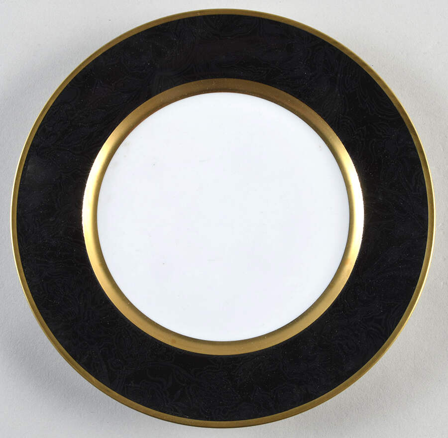 Sherry Black Salad Plate by Bill Goldsmith-1