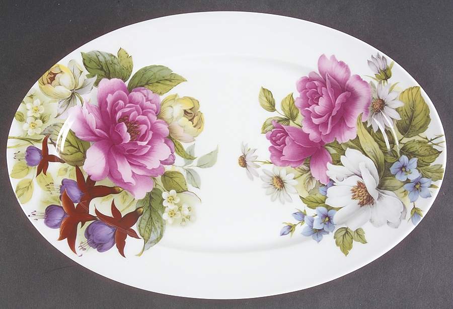 Victoria 14" Oval Serving Platter by Bill Goldsmith-1