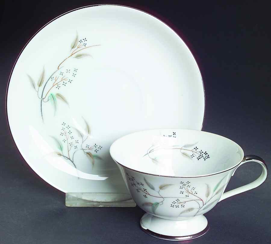 Alyson Footed Cup & Saucer Set by Grace-1