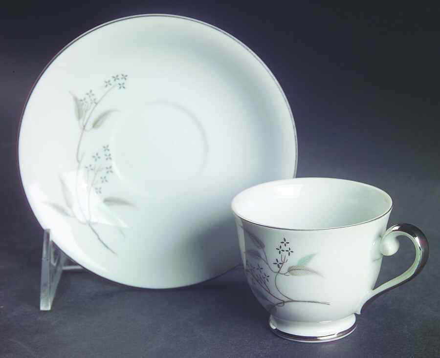 Alyson Footed Demitasse Cup & Saucer Set by Grace-1
