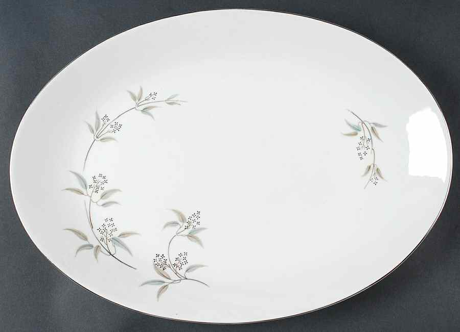 Alyson 16" Oval Serving Platter by Grace-1