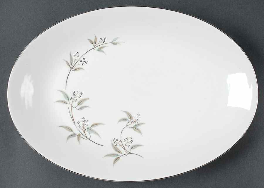 Alyson 12" Oval Serving Platter by Grace-1