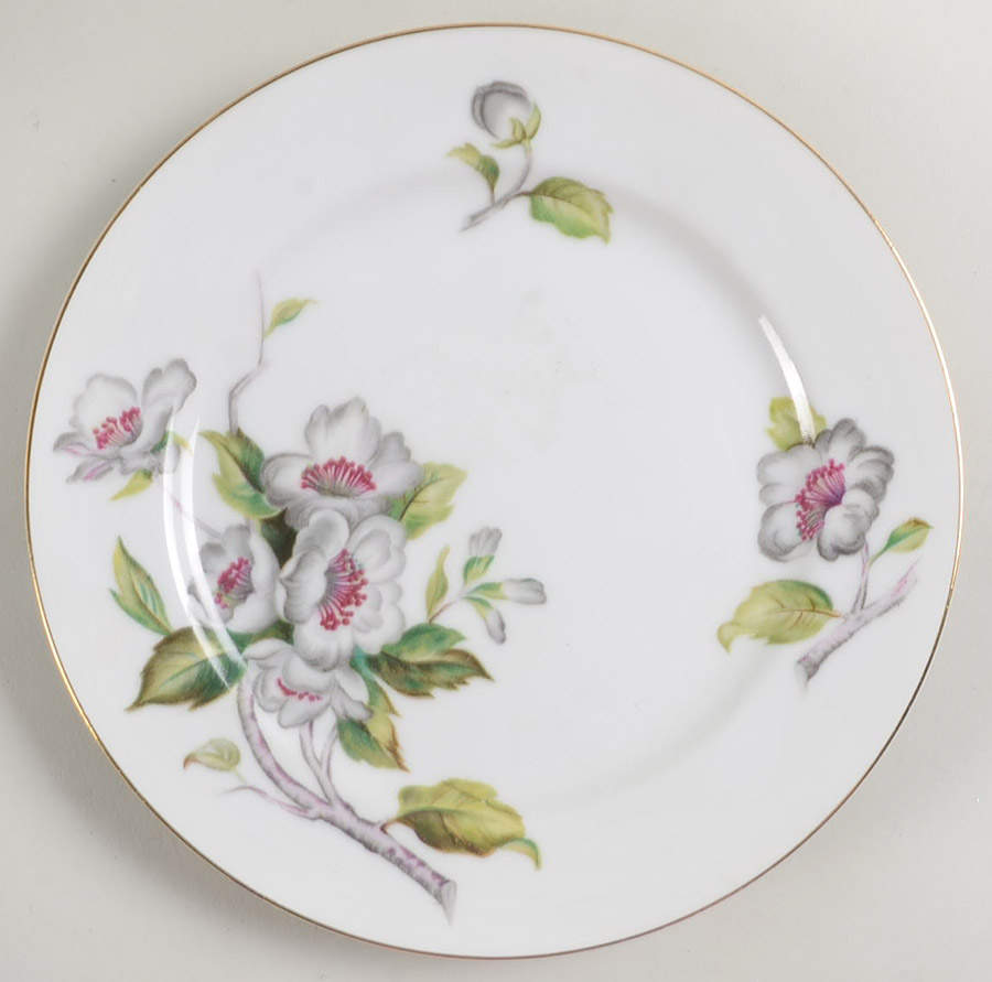 Apple Blossom Salad Plate by Grace-1