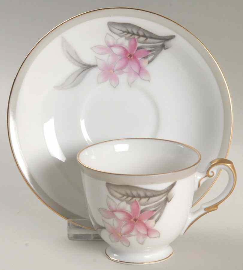 Charleston Footed Demitasse Cup & Saucer Set by Grace-1