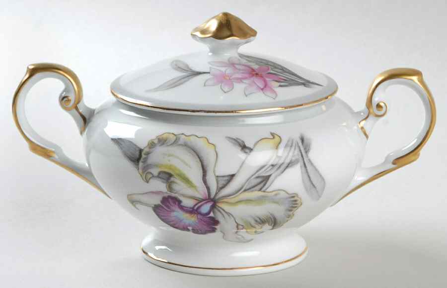 Charleston Sugar Bowl & Lid by Grace-1