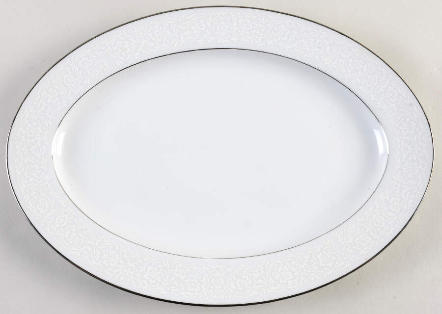Concerto 12" Oval Serving Platter by Grace-1