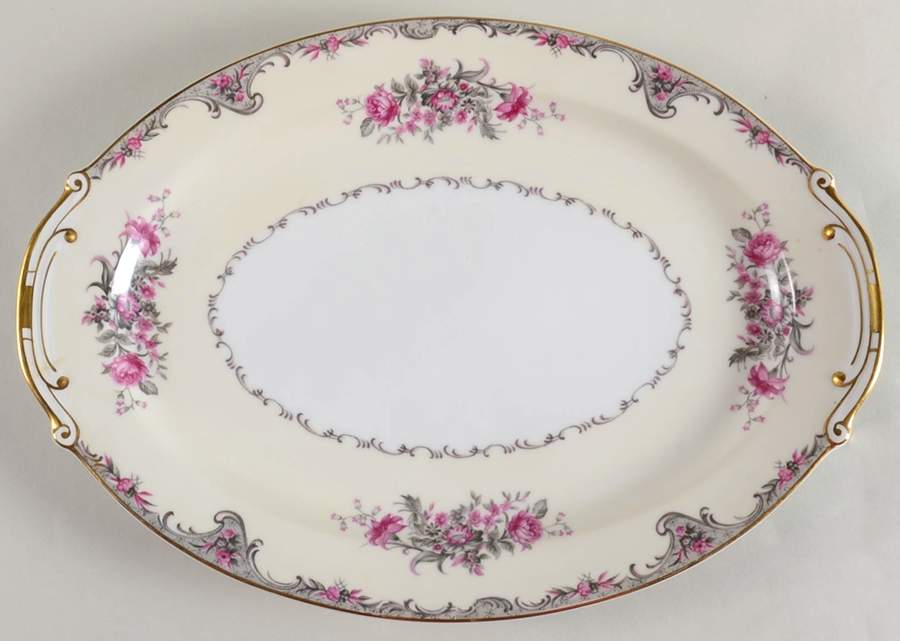 Corsage 16" Oval Serving Platter by Grace-1