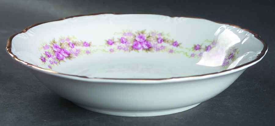 Dresden Rose Coupe Soup Bowl by Grace-1