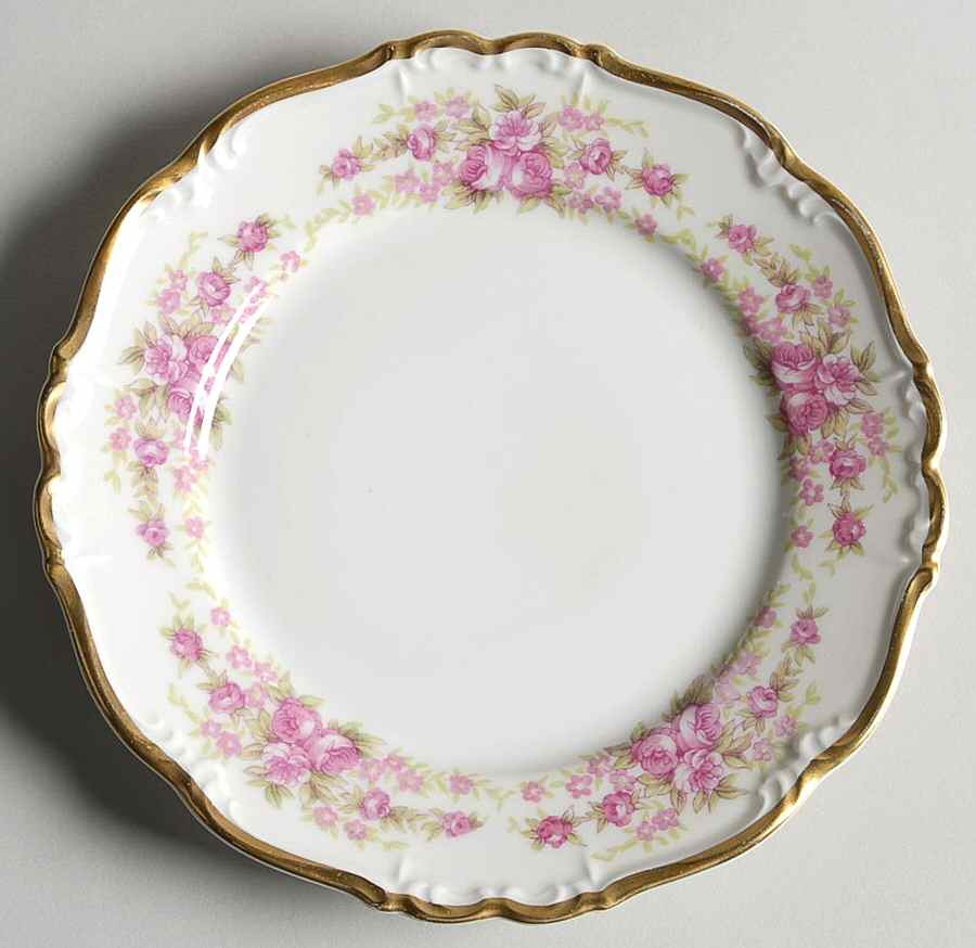 Dresden Rose Bread & Butter Plate by Grace-1