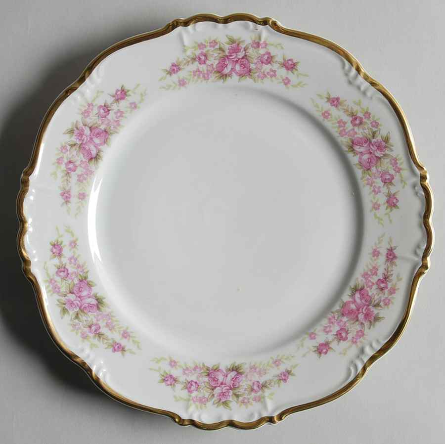 Dresden Rose Salad Plate by Grace-1