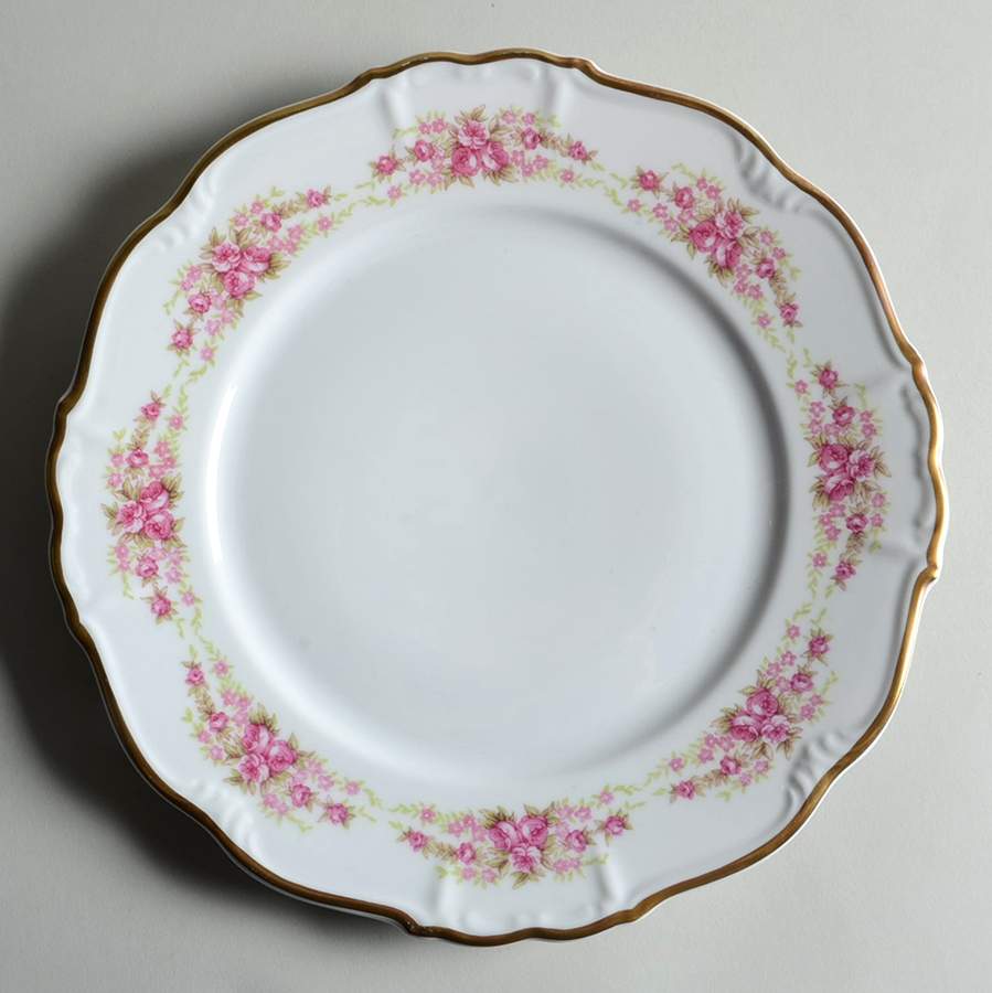 Dresden Rose Dinner Plate by Grace-1